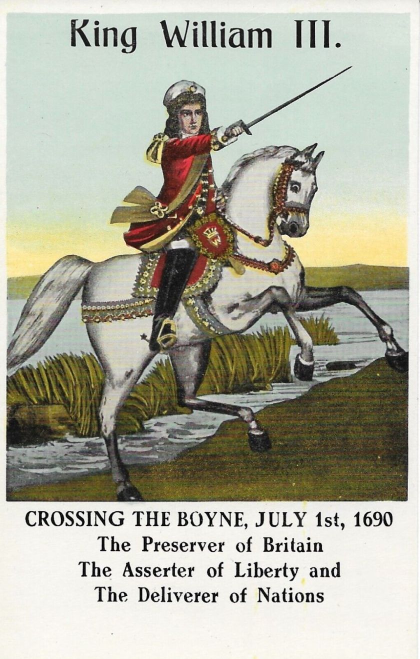 Orange Order King William III Crossing Boyne 1690 Wm Bridgett &amp; Sons Belfast